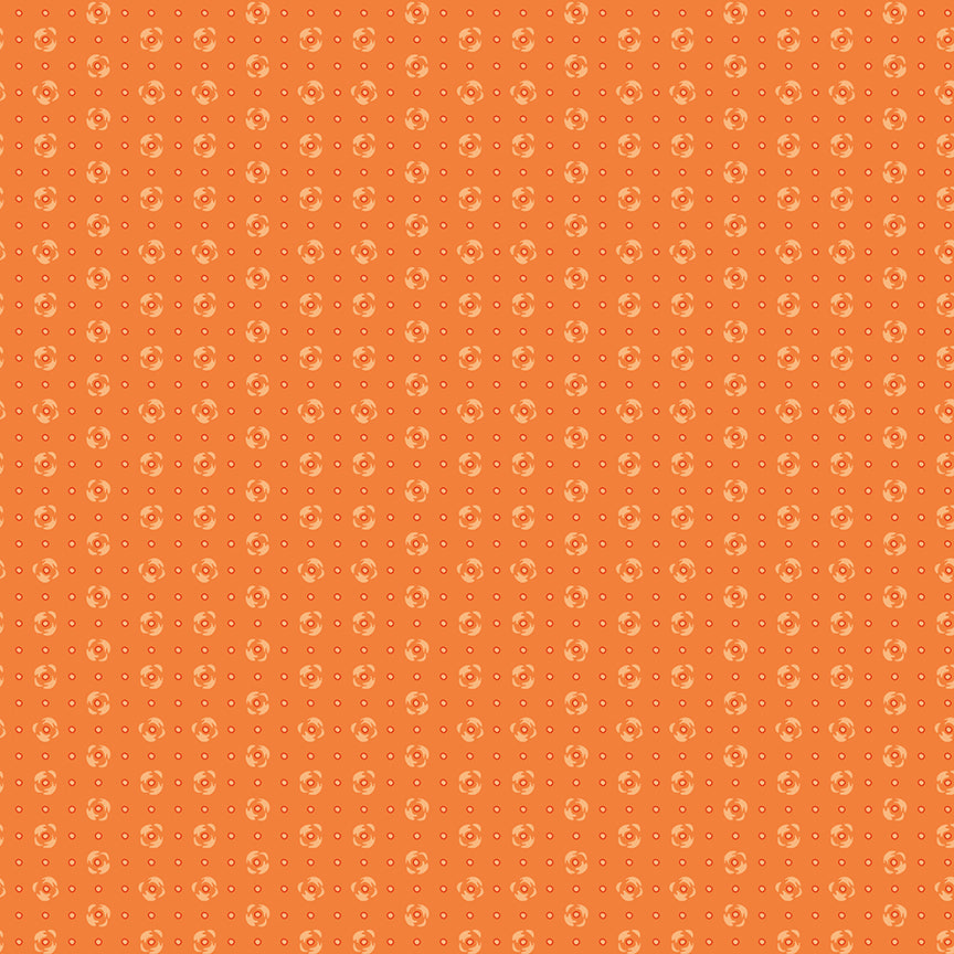 Basin Feedsacks Quilt Fabric - Dots in Orange - C12291-ORANGE