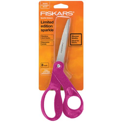 Bent 8" Sparkle Berry Scissors by Fiskars - 194514 1017