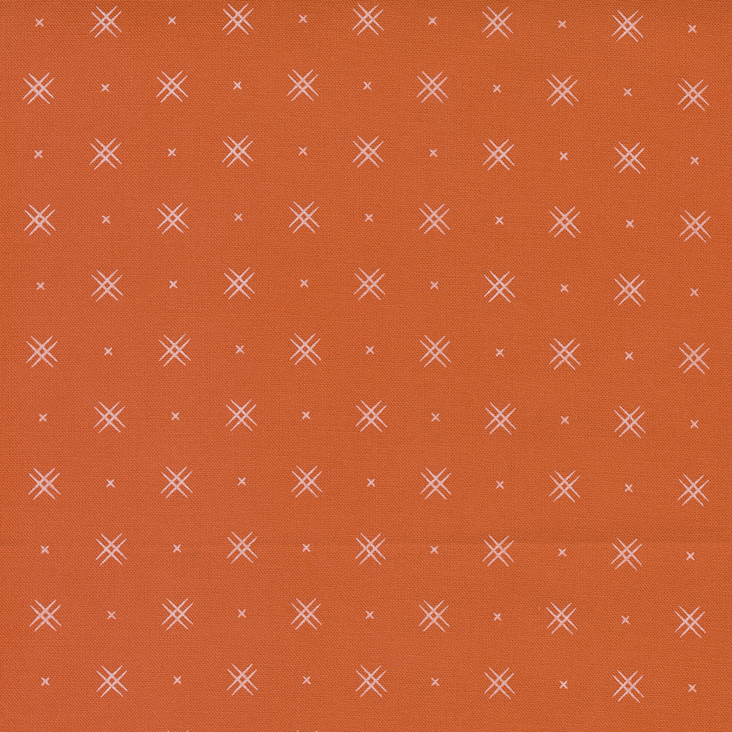 Beyond Bella Quilt Fabric - On Point in Clementine Orange - 16740 209