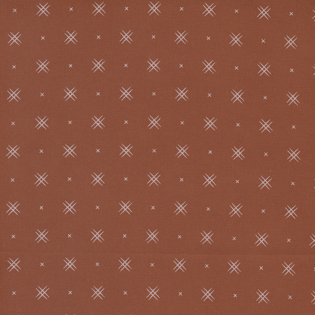 Beyond Bella Quilt Fabric - On Point in Rust Brown - 16740 105