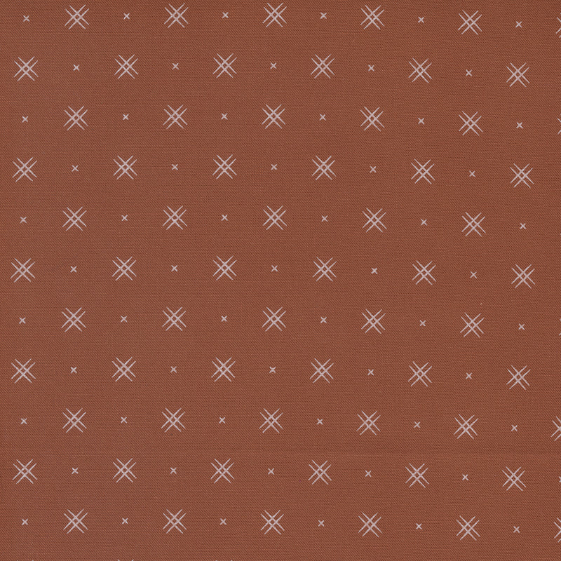 Beyond Bella Quilt Fabric - On Point in Rust Brown - 16740 105