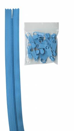 By Annie Bag Hardware - Zippers by the Yard, 4 yards, - PARROT BLUE - ZIPYD-PARROT BLUE