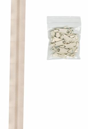By Annie Bag Hardware - Zippers by the Yard, 4 yards, - IVORY - ZIPYD-IVORY