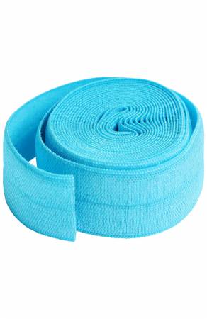 By Annie's Fold-over Elastic, 2 yards - Parrot Blue - SUP211-2-PBL