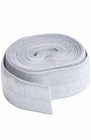 By Annie's Fold-over Elastic, 2 yards - Pewter Gray - SUP211-2-PWR