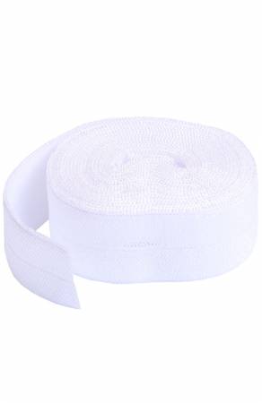 By Annie's Fold-over Elastic, 2 yards - White - SUP211-2-WHT