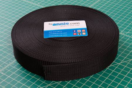 By Annie Polypro Strapping - 1 1/2" Black - SUP16415B50YD