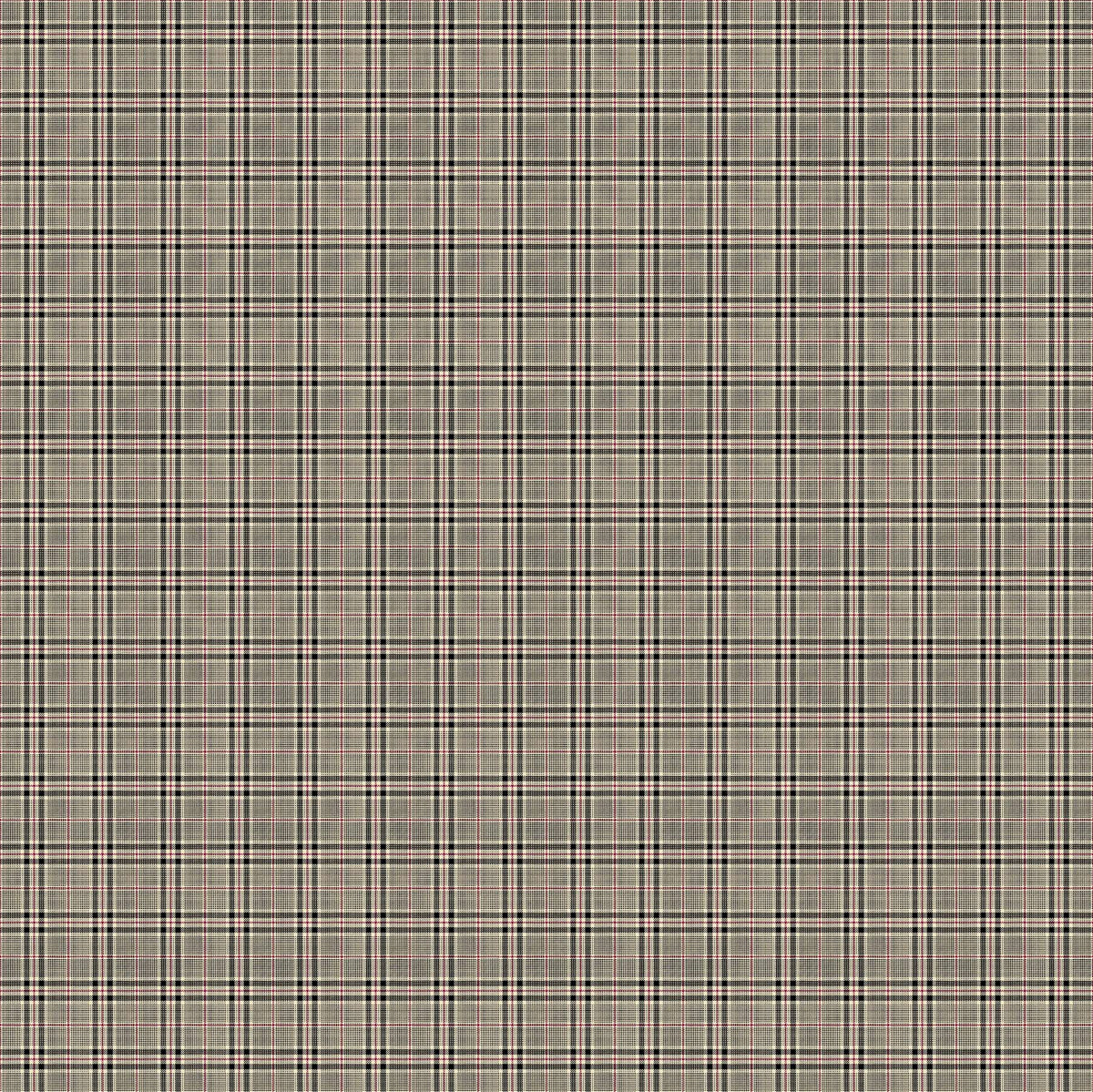 Cat Tales Quilt Fabric - Small Plaid in Beige Multi - 24533-12