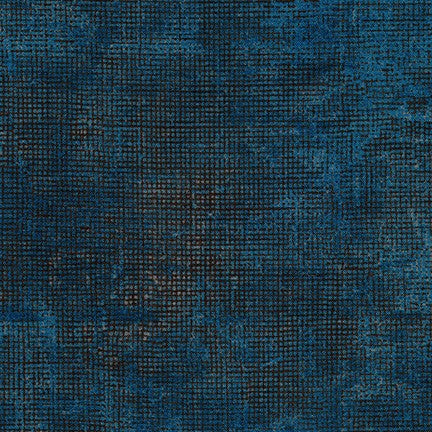 Chalk and Charcoal Basics Quilt Fabric - Blender in Rain Dark Blue - AJS-17513-279 RAIN