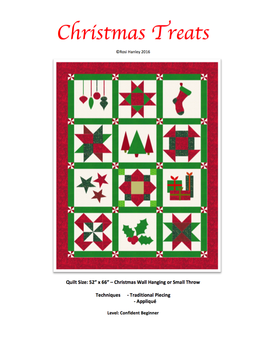 Christmas Treats Quilt Pattern by Rosi Hanley