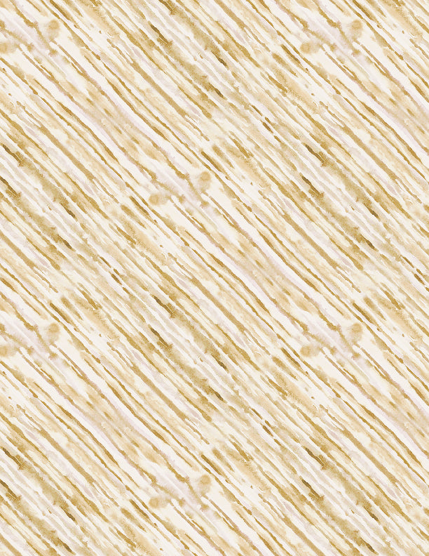 Coastal Sanctuary Quilt Fabric - Diagonal Sea Texture in Tan - 3023 39786 221