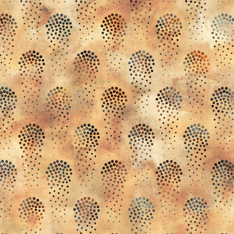 Cocktail Hour Quilt Fabric - Bubbles in Tan - 2600-28723-E