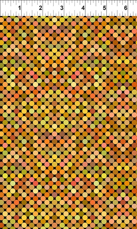 Colorful Quilt Fabric - Dots in Yellow - 6COL 3
