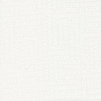 Coriander Seeds Quilt Fabric - Happy Words in White on White - 29141 11