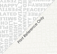 Coriander Seeds Quilt Fabric - Happy Words in White on White - 29141 11