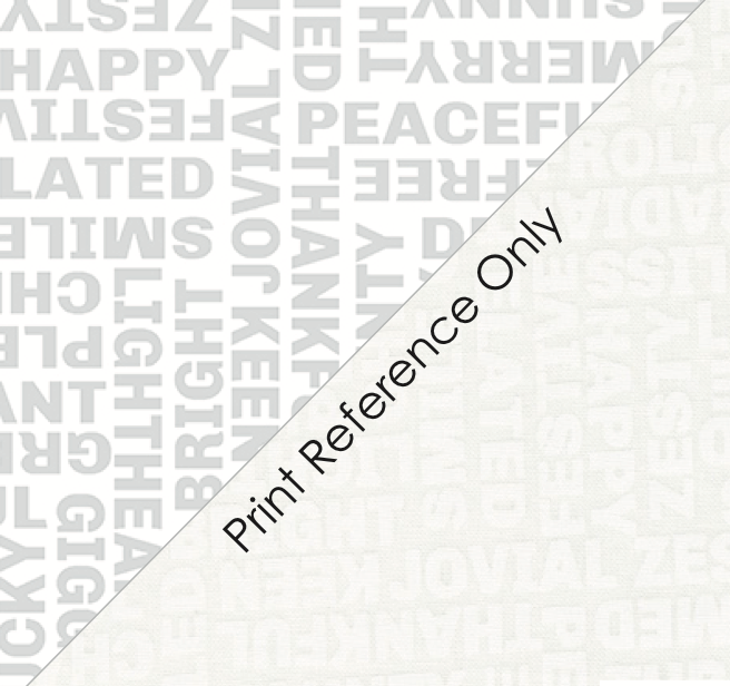 Coriander Seeds Quilt Fabric - Happy Words in White on White - 29141 11