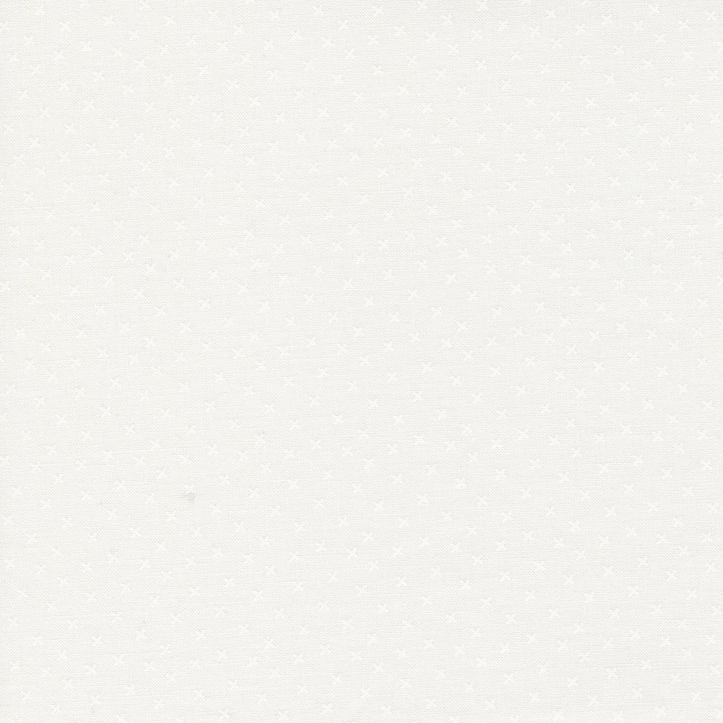 Coriander Seeds Quilt Fabric - X Print in White on White - 29146 11