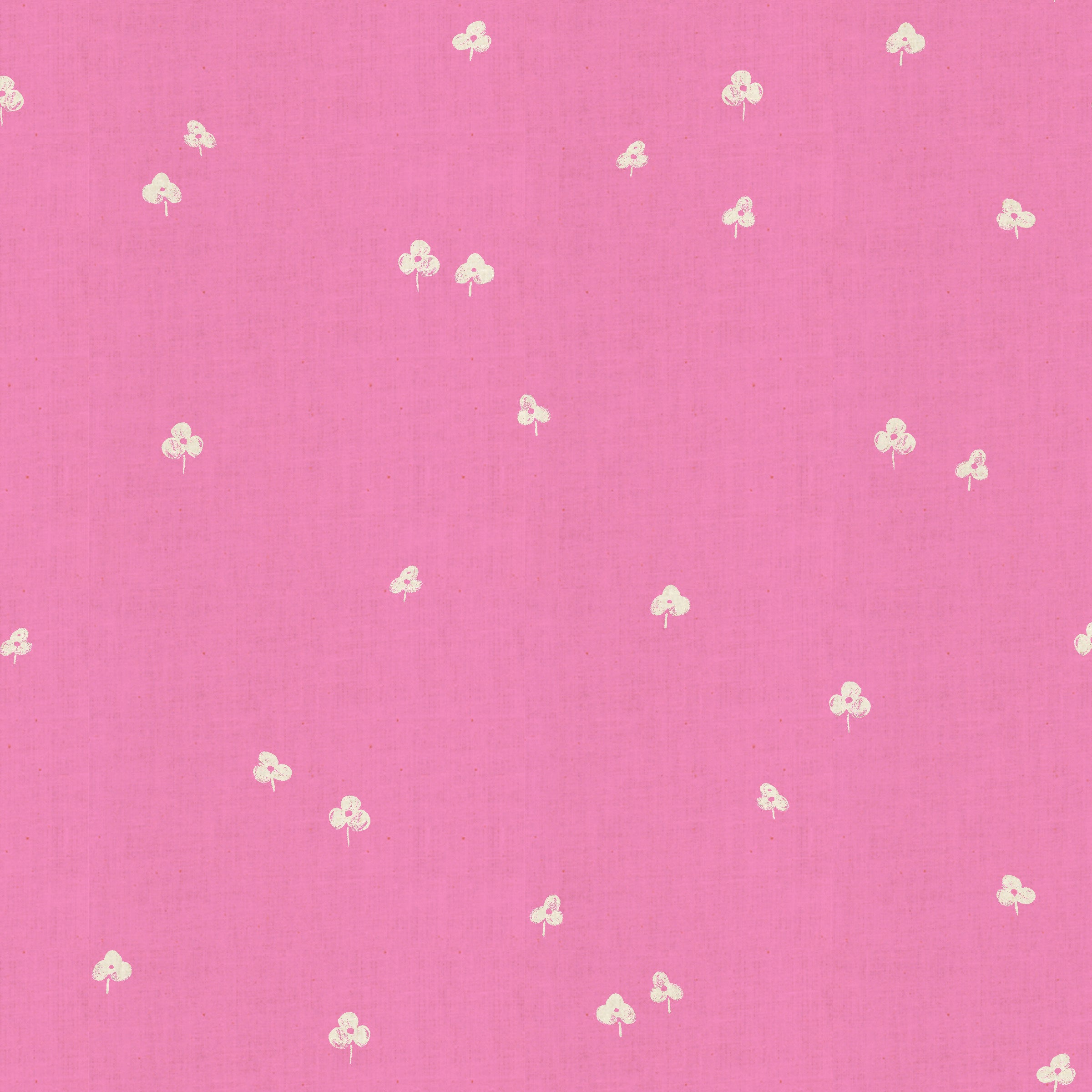 Cotton + Steel Basics Quilt Fabric - Clover and Over in Sweet Pea Pink, Unbleached - CS105-SW3U