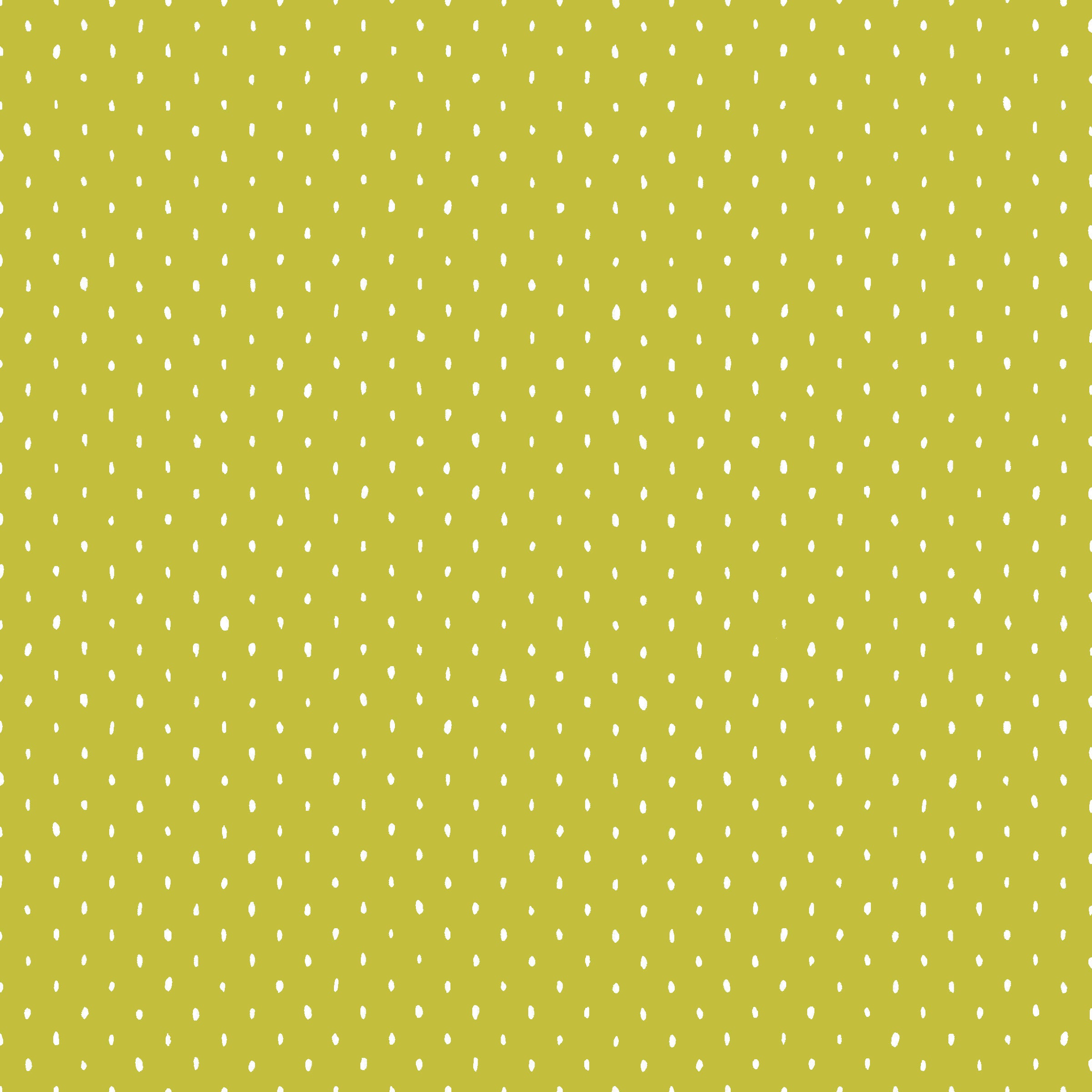 Cotton + Steel Basics Quilt Fabric - Stitch and Repeat (Oval Dots) in Avocado Green/Gold - CS101-AV6