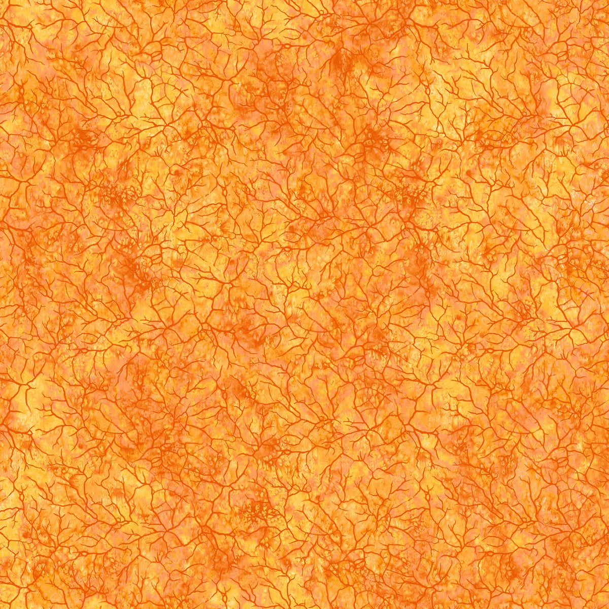 Creation Quilt Fabric - Twig Texture in Orange - 25024-54