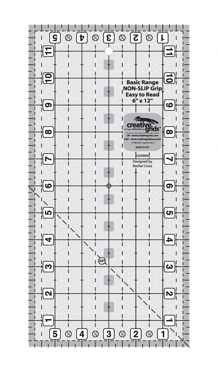 Creative Grids Basic Range Ruler - 6in x 12in - CGRBR5