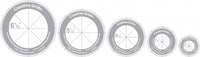 Creative Grids Quilt Ruler Circles Quilt Rulers - set of 5 Discs with Grips - CGRCRCL