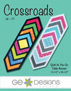 Crossroads Quilt As You Go Table Runner Pattern by Gudrun Erla - GE-177
