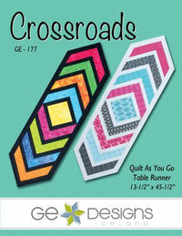 Crossroads Quilt As You Go Table Runner Pattern by Gudrun Erla - GE-177