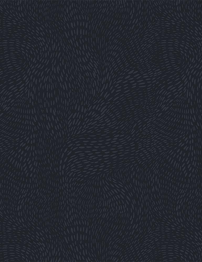 Dash Flow Quilt Fabric - Caviar Black - STELLA-SRR1300 CAVIAR