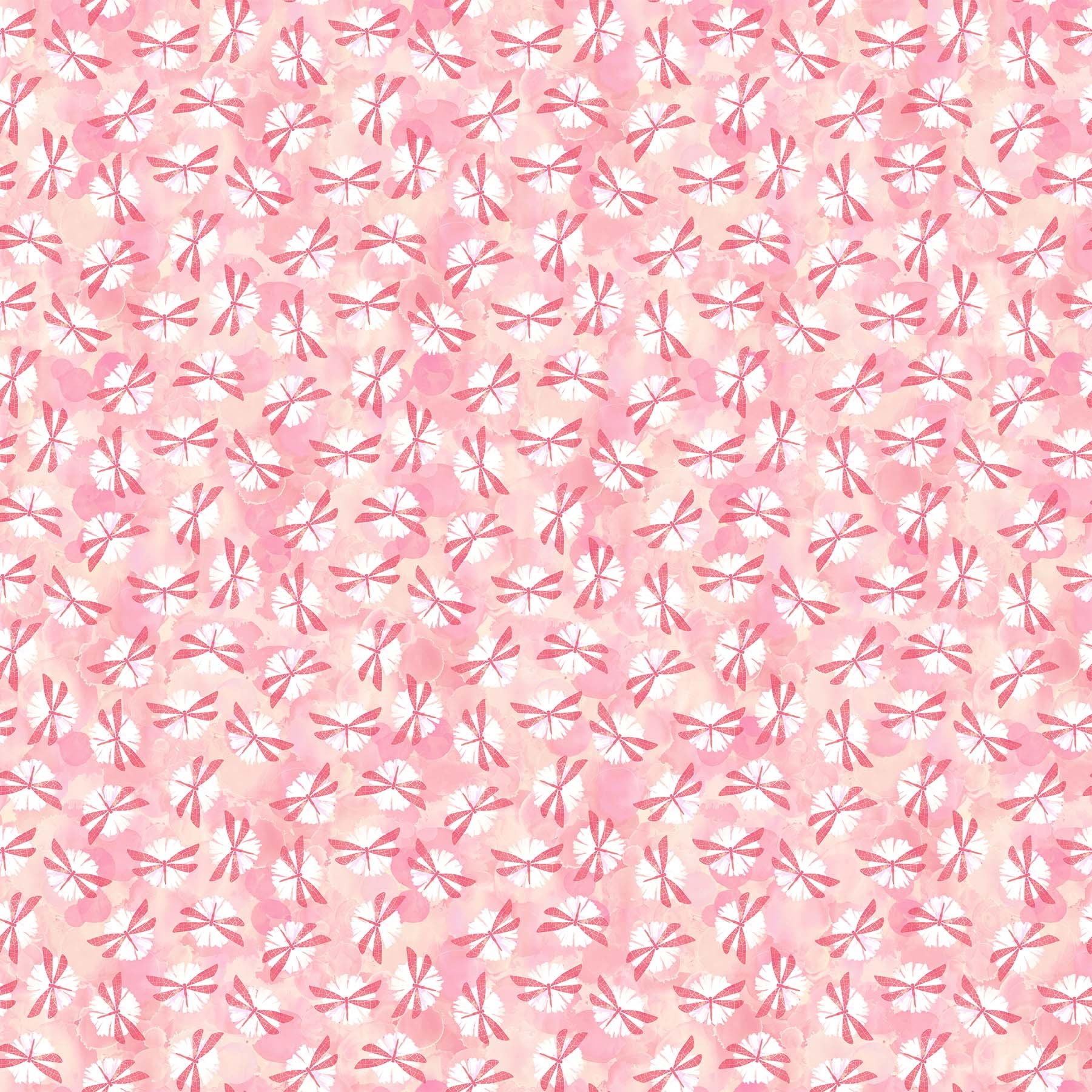 Dragonfly Dreams Quilt Fabric - Dragonfly in Peach/Multi - DP24831-51