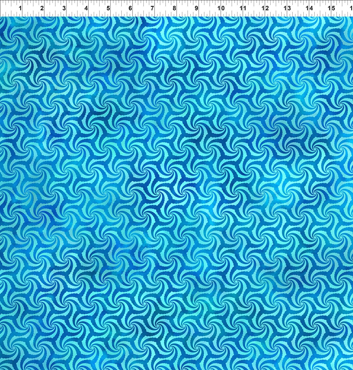 Elysian Quilt Fabric - Twist in Blue - 4JYN-2