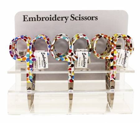 Embroidery Scissors - Printed Handles with Assorted Designs, 3 1/2" - 6340A-10