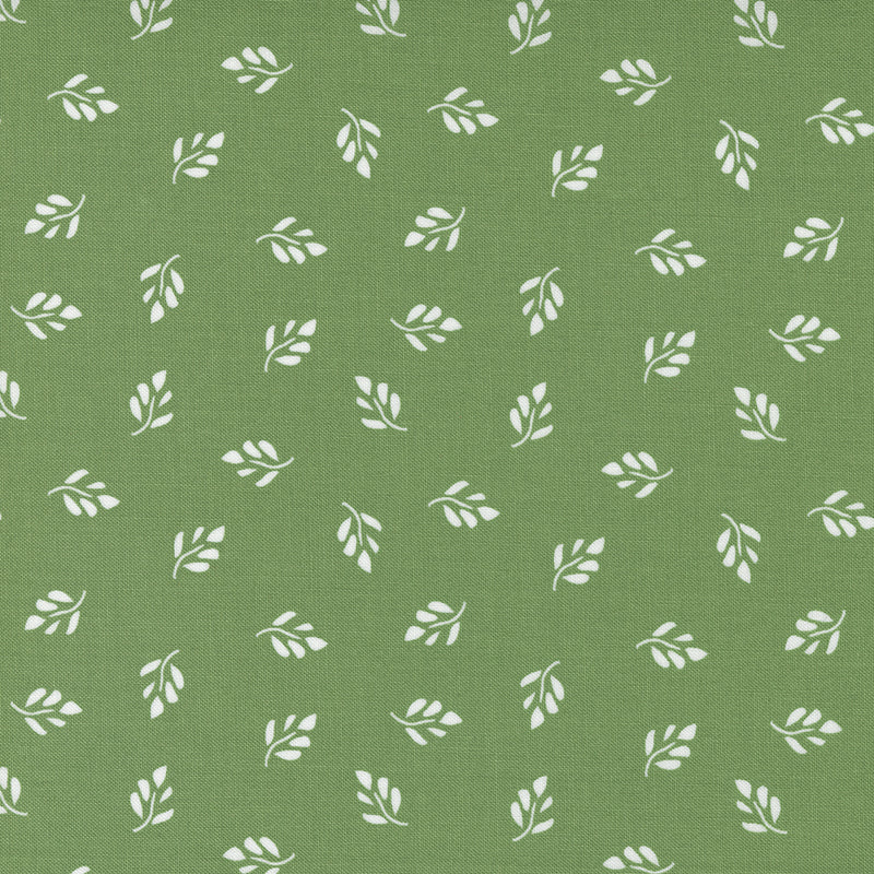 Emma Quilt Fabric - Whimsy Leaves in Fresh Grass Green - 37633 17