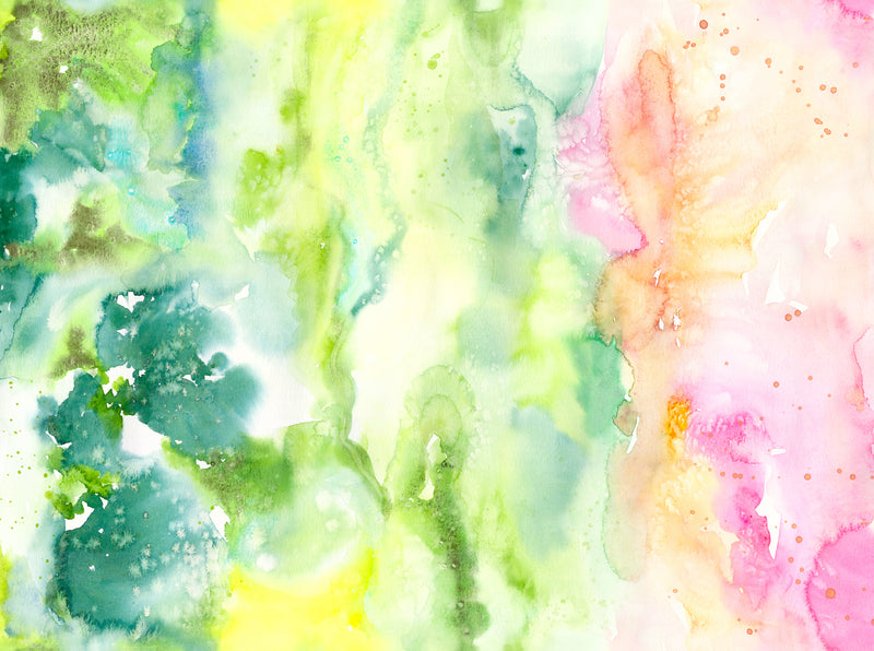 Eufloria Quilt Fabric - Territory Unknown Watercolor in Rainbow Multi - 39748 11