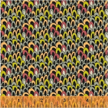 Fantasy Quilt Fabric - Petals in Shadow Gray - 51294-2