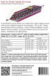 Fast to Finish Table Runners Pattern - ABQ199