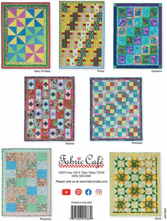 Fat Quarter Quilt Treats Book From Fabric Cafe - FC032340