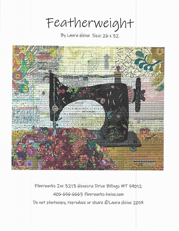 Featherweight Collage Quilt Pattern by Laura Heine - LHFW FEATH