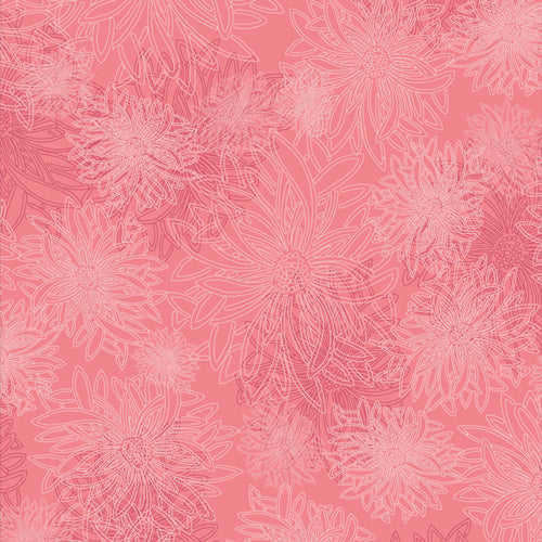 Floral Elements Quilt Fabric - Bubblegum - FE-528
