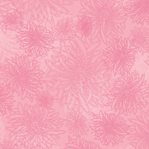 Floral Elements Quilt Fabric - Sugar Pink - FE-544