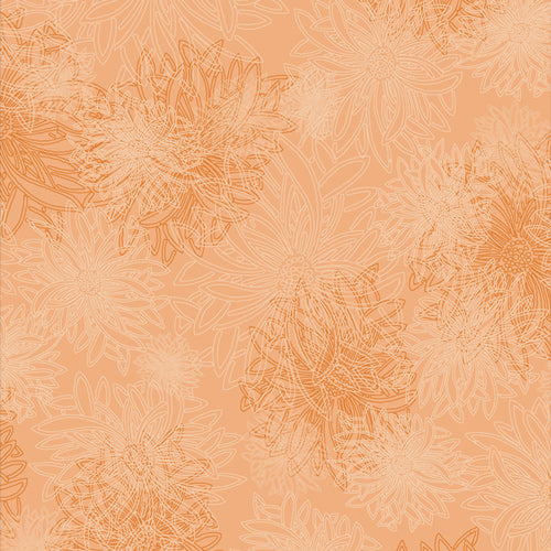 Floral Elements Quilt Fabric - Sunset - FE-517