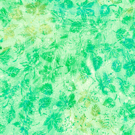 Flourish Quilt Fabric - Stucco Leaf Blender in Light Green - 1649 29336 H