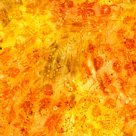 Flourish Quilt Fabric - Stucco Leaf Blender in Orange - 1649 29336 O