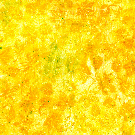 Flourish Quilt Fabric - Stucco Leaf Blender in Yellow - 1649 29336 S