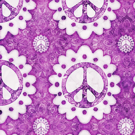 Flower Child - Set Peace Sign in Purple/Pink - 2600 29448 P