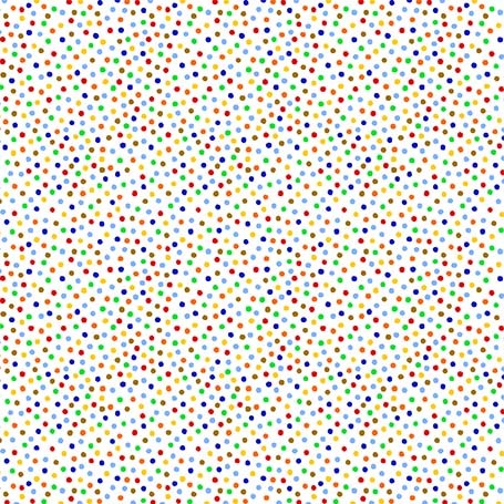 ON ORDER - Garden Pindot Quilt Fabric - Multi Dots on White - CX1065-MULT-D