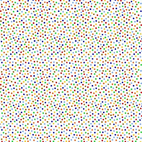 Garden Pindot Quilt Fabric - Multi Dots on White - CX1065-MULT-D