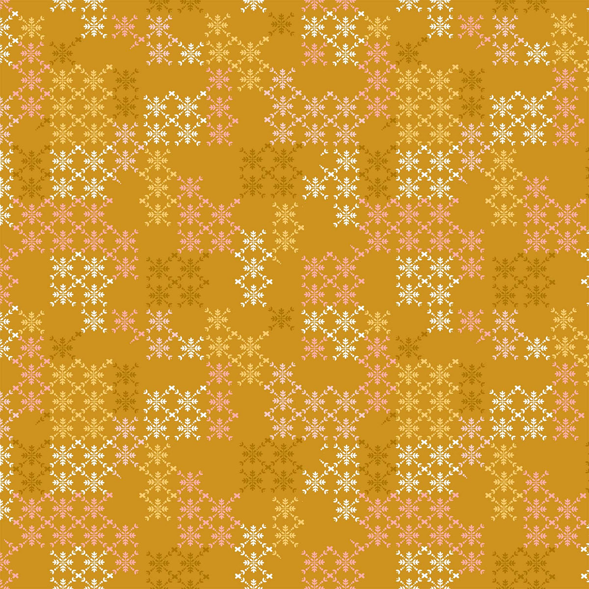 Hampton Court Quilt Fabric - Ironwork in Gold - 90590-52