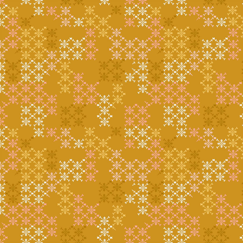 Hampton Court Quilt Fabric - Ironwork in Gold - 90590-52