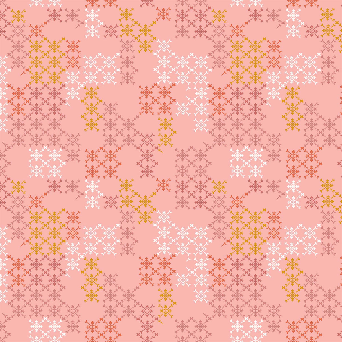 Hampton Court Quilt Fabric - Ironwork in Rose Pink - 90590-21